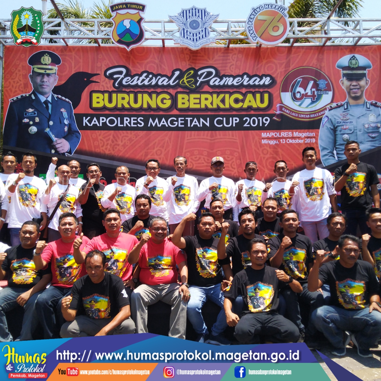 POLRES MAGETAN GELAR EVENT BAGI KICAU MANIA