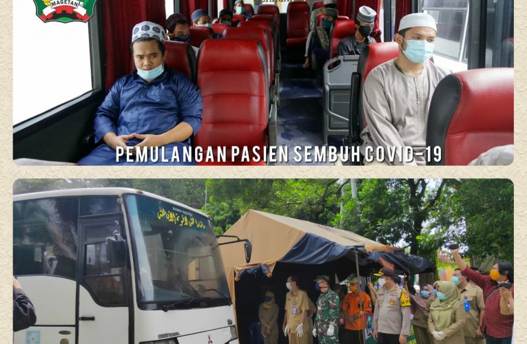 Pemulangan Pasien Sembuh Covid-19 di Kabupaten Magetan