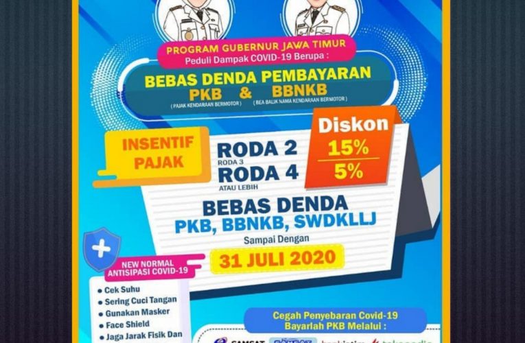 PEMPROV JATIM BERIKAN INSENTIF PAJAK KENDARAAN BERMOTOR