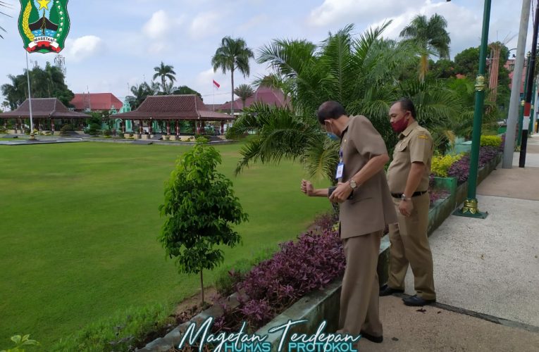 Menyongsong New Normal Pemerintah Kabupaten Magetan berencana untuk membuka kembali alun-alun Magetan