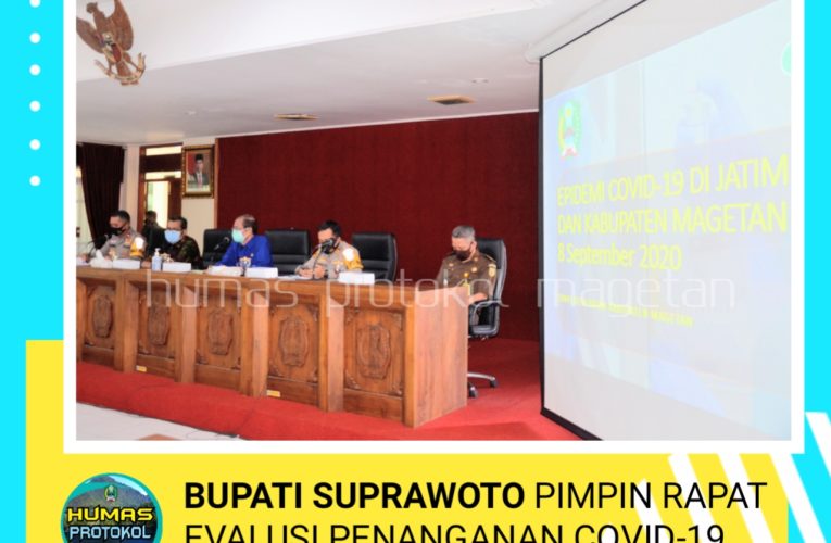 BUPATI SUPRAWOTO PIMPIN RAPAT EVALUSI PENANGANAN COVID-19