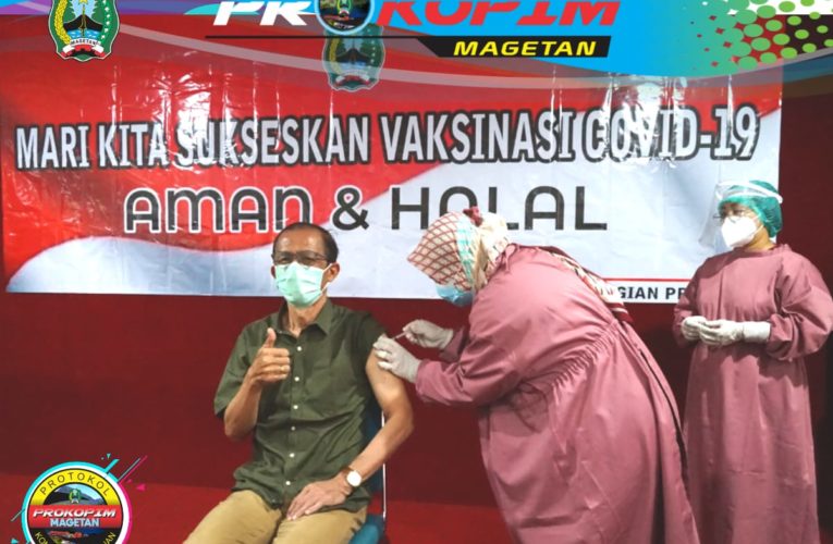 Bupati dan Wabup Magetan terima Vaksin Sinovac Dosis Kedua