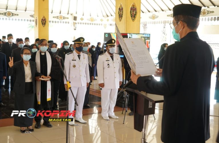 Pelantikan Pejabat Pimpinan Tinggi Pratama, Administrator, Pengawas dan Kepala Sekolah di Lingkungan Pemerintah Kabupaten Magetan