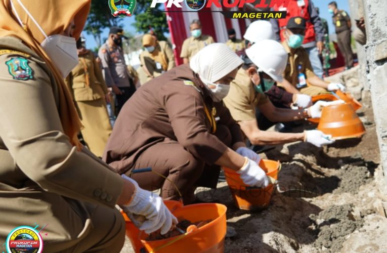 PELETAKAN BATU PERTAMA GEDUNG LITERASI KABUPATEN MAGETAN