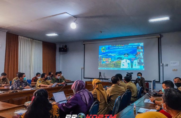 Menuju Kota Layak Anak : Pemkab Magetan Ikuti Verifikasi Lapangan Hybrid