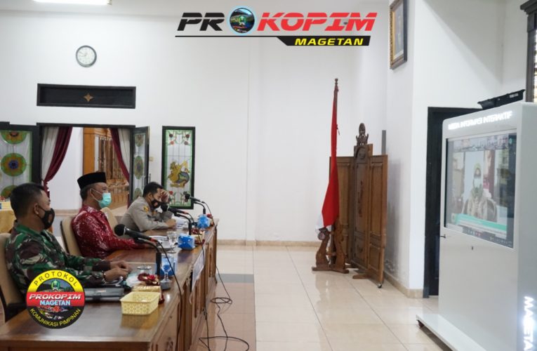 Rakor Evaluasi PPKM Mikro se-Jawa Timur