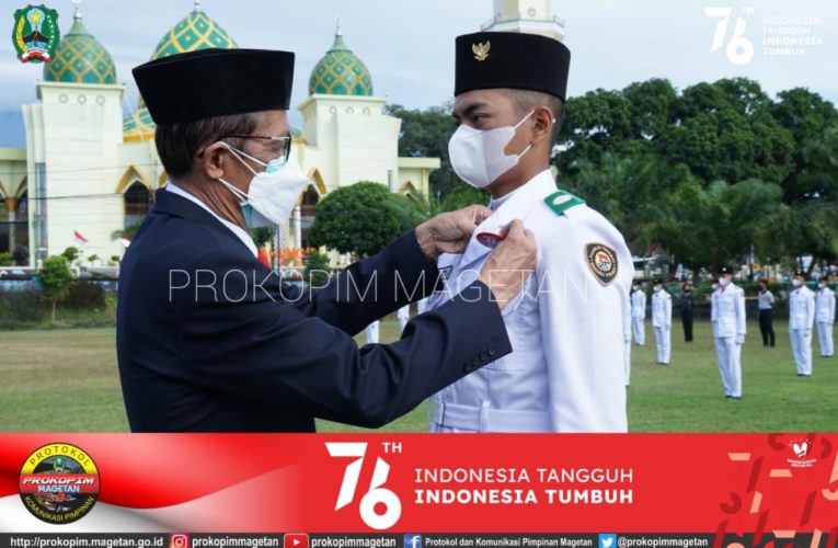 Jelang HUT Ke-76 Kemerdekaan RI, Bupati Magetan Kukuhkan 72 Paskibra
