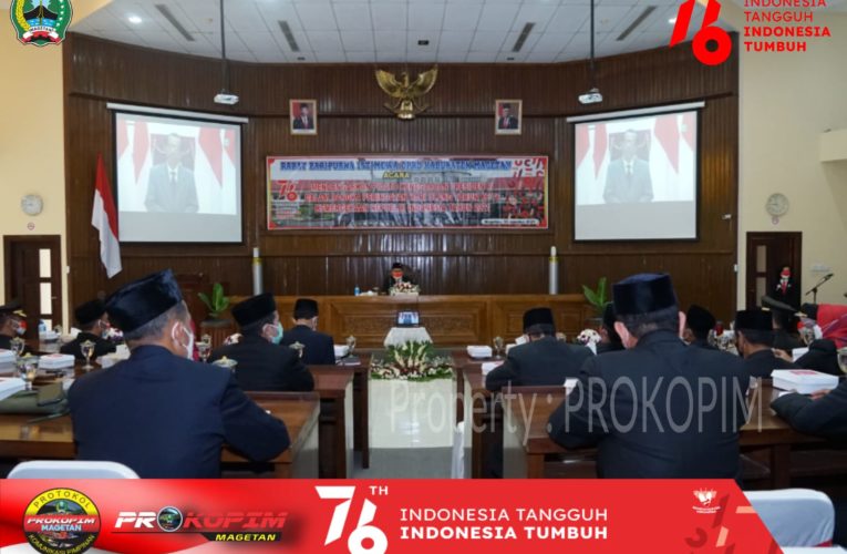 RAPAT PARIPURNA ISTIMEWA MENDENGARKAN PIDATO KENEGARAAN PRESIDEN RI