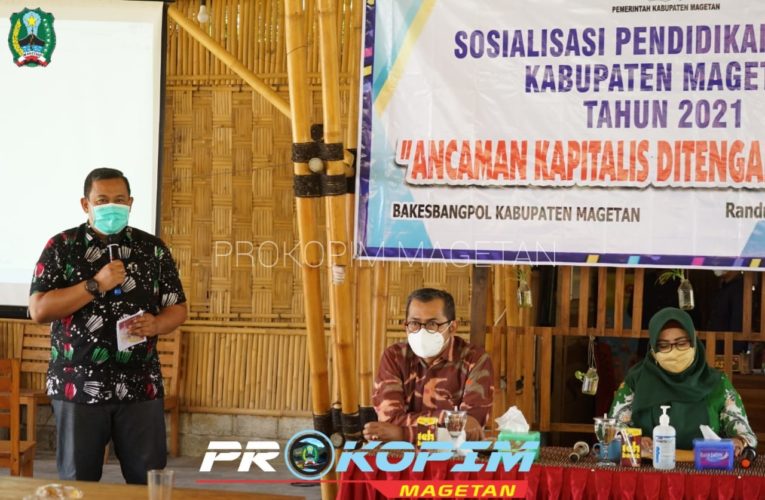 Sosialisasi Pendidikan Politik Kabupaten Magetan Tahun 2021 ” Ancaman Kapitalis Ditengah Demokrasi”