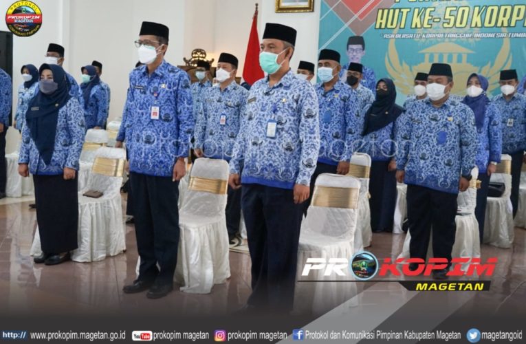 Puncak Peringatan HUT Ke-50 KORPRI, ASN Harus Bertranformasi, Bergerak Menuju Digital Goverment