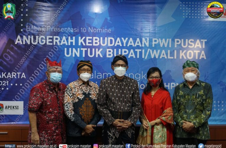 Anugerah Budaya PWI : Keseimbangan Kesehatan dan Ekonomi Dalam Pandemi Covid-19 di Kabupaten Magetan