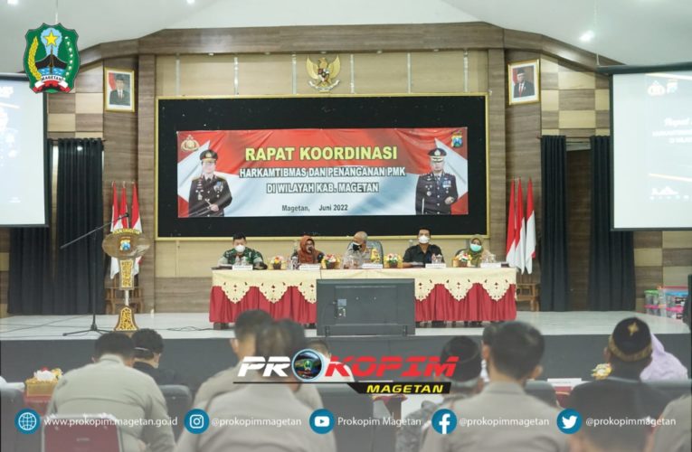 Rakor Harkamtibmas dan Penanganan PMK di Wilayah Magetan