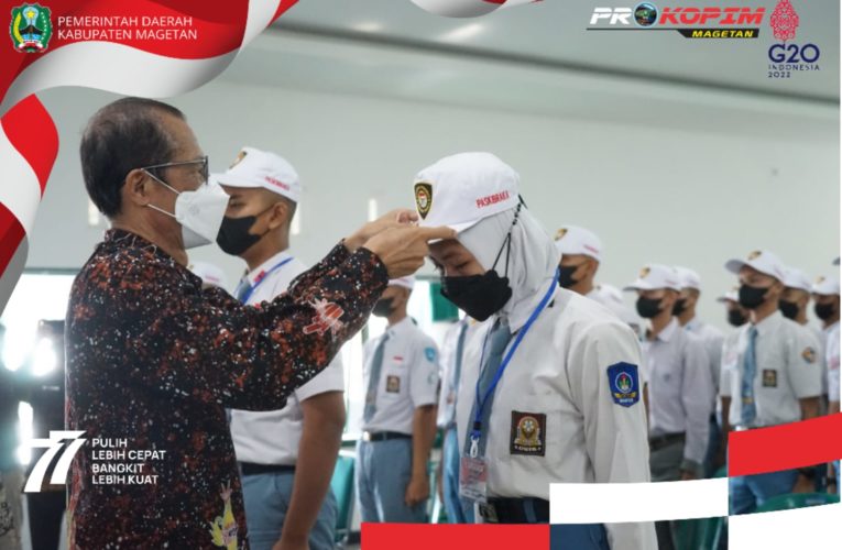 CALON PASKIBRA PERSIAPAN HUT KE- 77 KEMERDEKAAN RI SIAP BERLATIH
