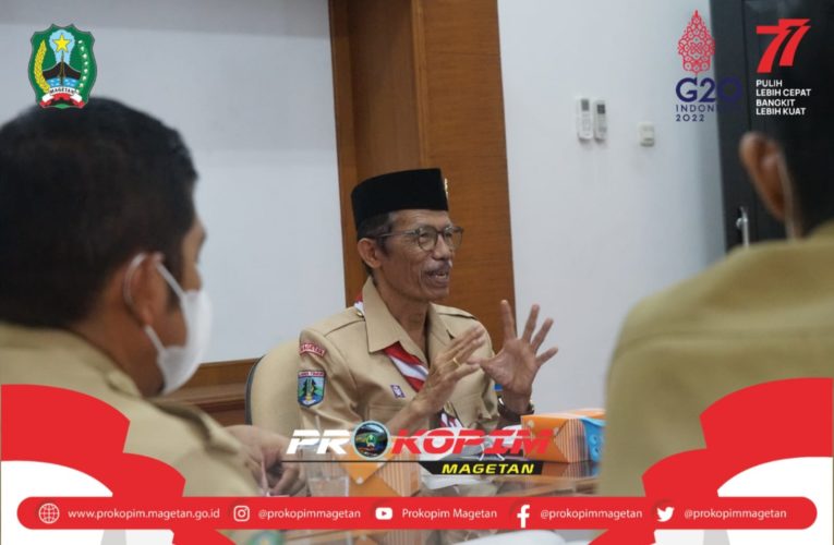 BUPATI SUPRAWOTO TERIMA AUDIENSI DAN SILAHTURAHMI PENGURUS CABANG PENGURUS MUSLIMAT NU MAGETAN