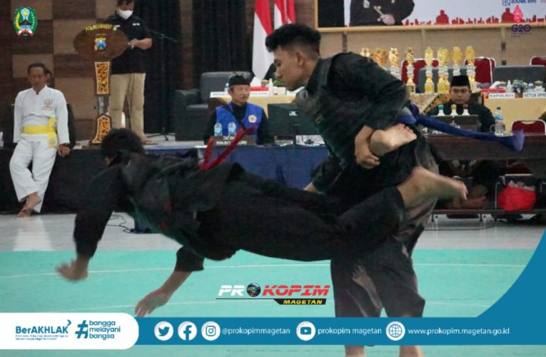 PENUTUPAN TURNAMEN PENCAK SILAT PIALA KAPOLRES MAGETAN, BUPATI; KITA SEMUA SEDULUR