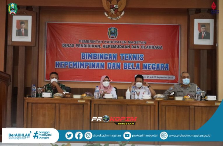 TEKAN PEREDARAN NARKOBA DI KALANGAN GENERASI MUDA, DIKPORA MAGETAN ADAKAN BIMTEK KEPEMIMPINAN DAN BELA NEGARA