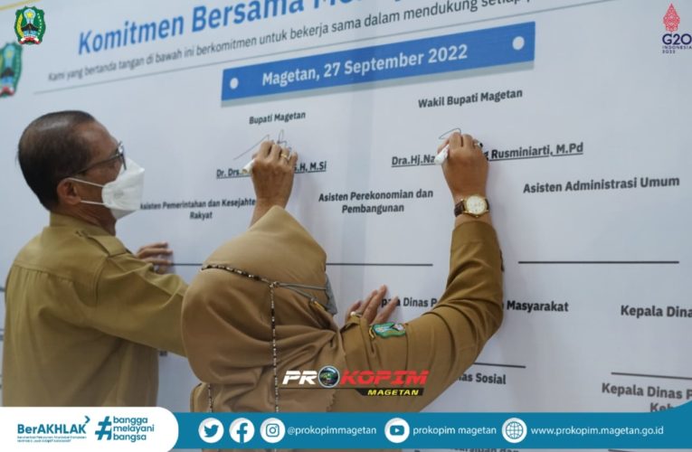 PENANDATANGANAN KOMITMEN BERSAMA MENUJU MAGETAN SMART CITY