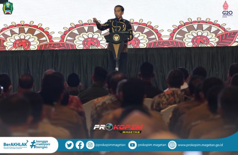 Bupati Magetan Suprawoto Hadir dalam Pengarahan Presiden RI