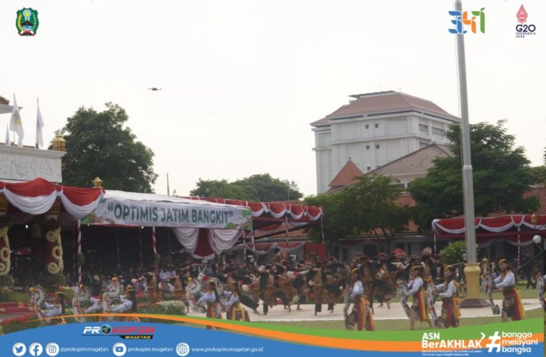 Semarak Upacara Peringatan Hari Jadi Ke-77 Provinsi Jawa Timur