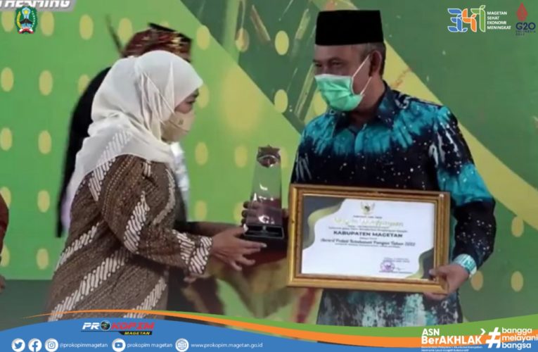 Kabupaten Magetan Raih Penghargaan Ketahanan Pangan Jawa Timur Tahun 2022