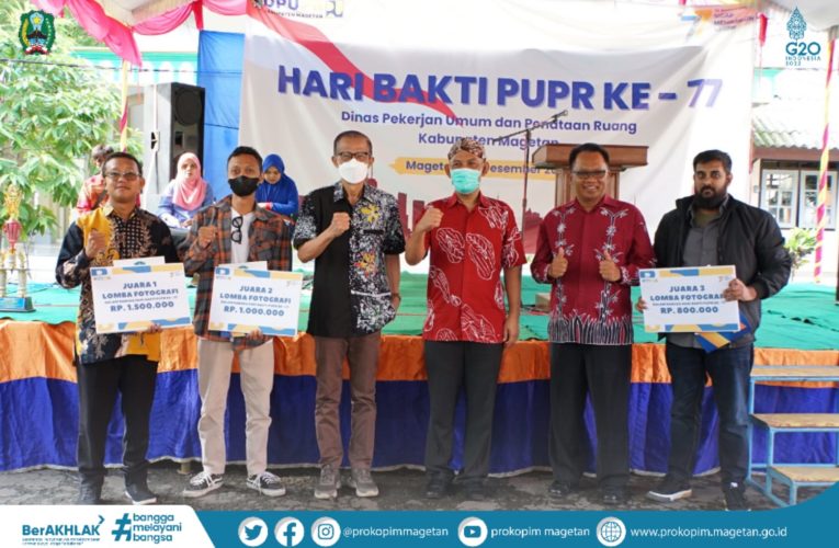 Peringati Hari Bakti Ke – 77 PUPR, DPUPR Magetan Gelar Bazar dan Bakti Sosial