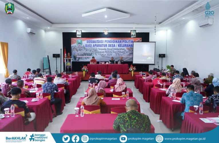 WAKIL BUPATI MAGETAN BUKA SOSIALISASI PENDIDIKAN POLITIK BAGI APARATUR PEMERINTAH DESA/KELURAHAN