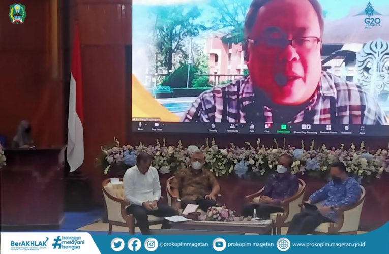 Bupati Magetan Suprawoto Menjadi Keynote Speech pada Seminar Background Study (BS) RPJPN 2025-2045 dan RPJMN 2025-2029 Bidang Aparatur Negara dan Transformasi Birokrasi