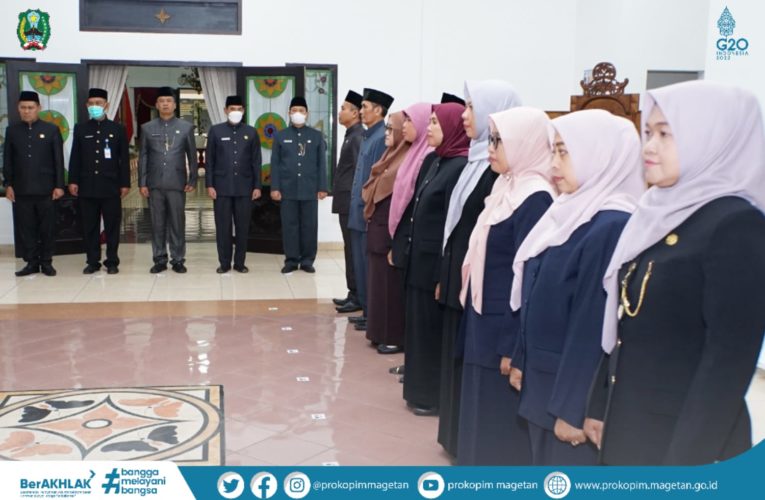 Pelantikan Penyesuaian Jabatan Fungsional Penyetaraan di Lingkup Pemerintah Kabupaten Magetan Tahun 2022