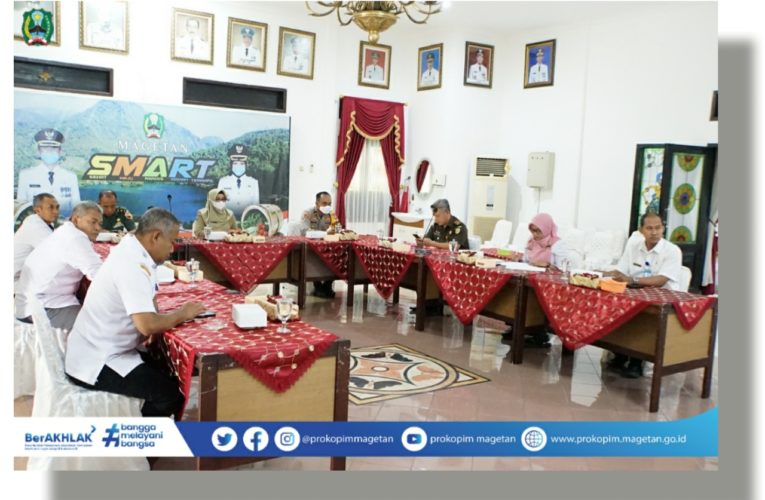 Wakil Bupati Magetan Ikuti Rakor Pengendalian Inflasi Mingguan