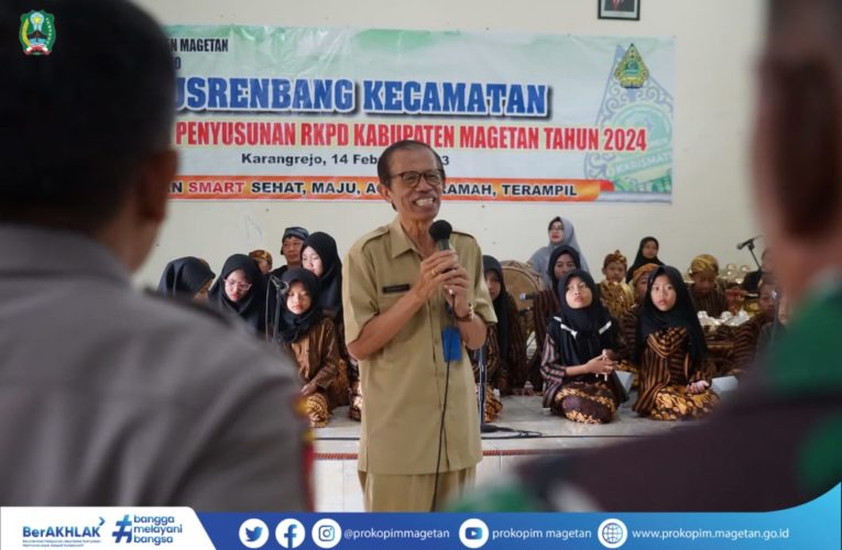 BUKA MUSRENBANG KECAMATAN KARANGREJO, BUPATI BERPESAN UNTUK TINGKATKAN SDM