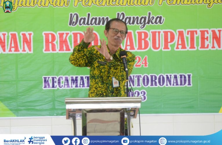 Buka Musrenbang Kecamatan Nguntoronadi, Bupati Magetan Tekankan Pentingnya Perencanaan