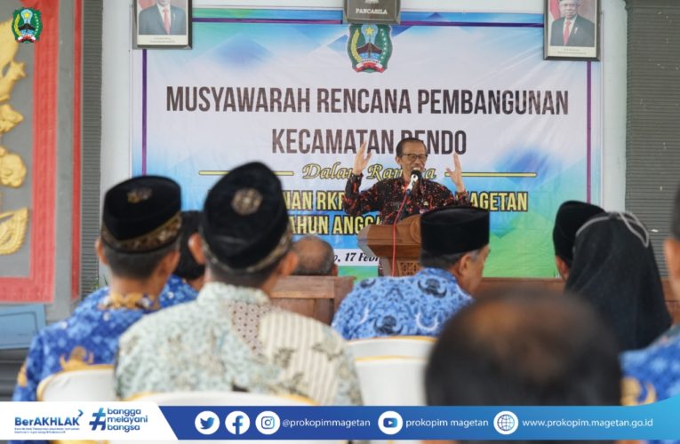 Musrenbang Kecamatan Bendo, Bupati Tekankan Perencanaan Harus Visioner