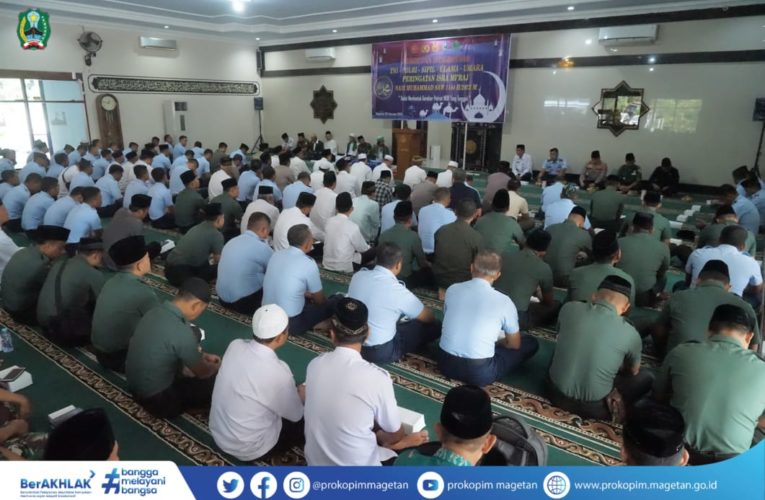 BUPATI HADIRI DZIKIR DAN ISTIGHOSAH MEMPERINGATI ISRA’ MIRAJ NABI MUHAMMAD SAW DI MASJID AL UKHUWAH