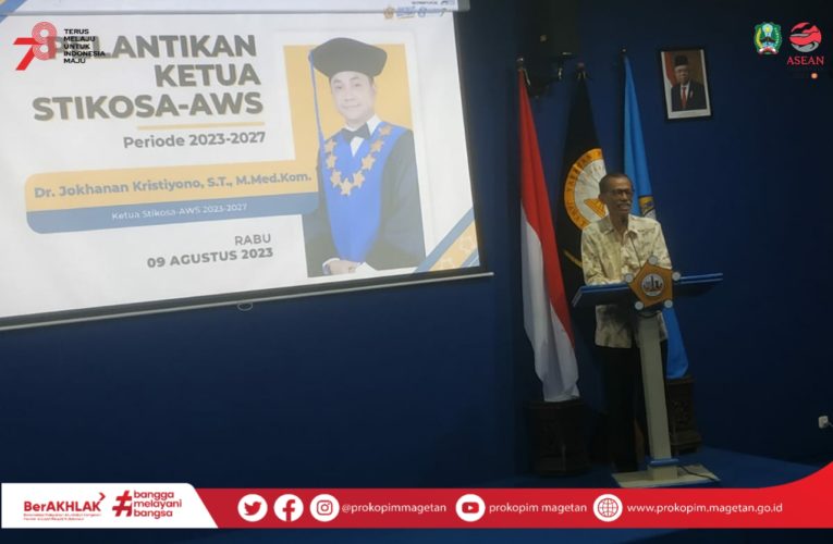 Bupati Magetan Hadiri Pelantikan Ketua Stikosa-AWS Surabaya