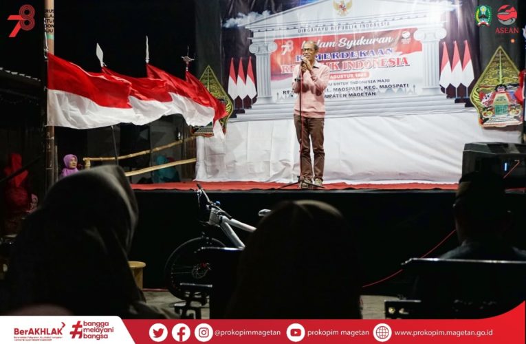 Bupati Hadiri Malam Syukuran HUT Ke-78 Kemerdekaan RI di Kampung Halaman