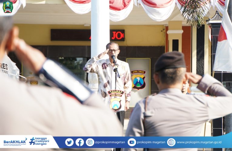 Bupati Magetan Pimpin Apel Kesiapan Jelang Pilkades Kabupaten Magetan Tahun 2023