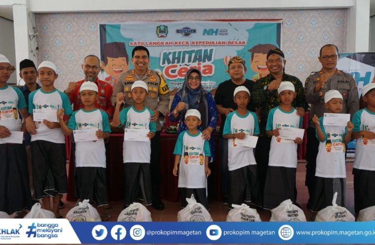 Memperingati Hari Jadi nya, Kecamatan Ngariboyo Gelar Khitanan Masal dan Pawai Budaya