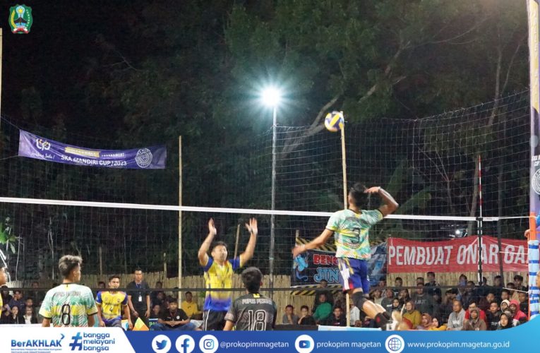 BUPATI MAGETAN MEMBUKA TURNAMEN BOLA VOLI SKA MANDIRI CUP 1 2023