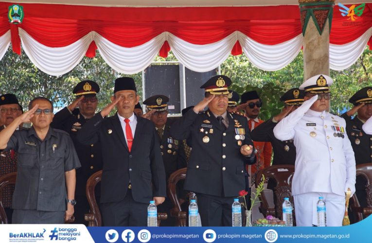 Pj BUPATI MAGETAN HADIRI UPACARA HUT KE- 78 TNI