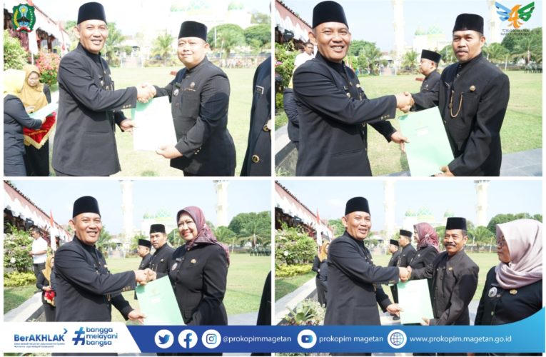 Pj BUPATI HERGUNADI SERAHKAN 25 PENGHARGAAN