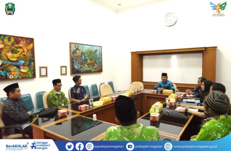 Pj Bupati Magetan Terima Audiensi Duta MTQ Korpri Magetan bersama BKD Magetan