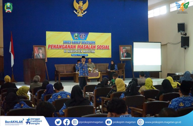 Pj Bupati Magetan Didapuk Narasumber FGD Penanganan Masalah Sosial
