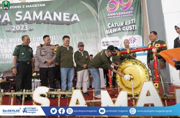 Turnamen Futsal Bupati Cup XII, Futsal Kacabdin Cup I, dan Bola Voli Kapolres Cup I HUT Ke-39 SMAN 2 Magetan Resmi Dibuka