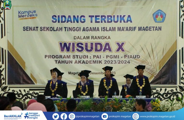HADIRI WISUDA STAIM MAGETAN KE -X, PJ BUPATI MAGETAN AJAK WISUDAWAN UNTUK TETAP BELAJAR PASCA LULUS