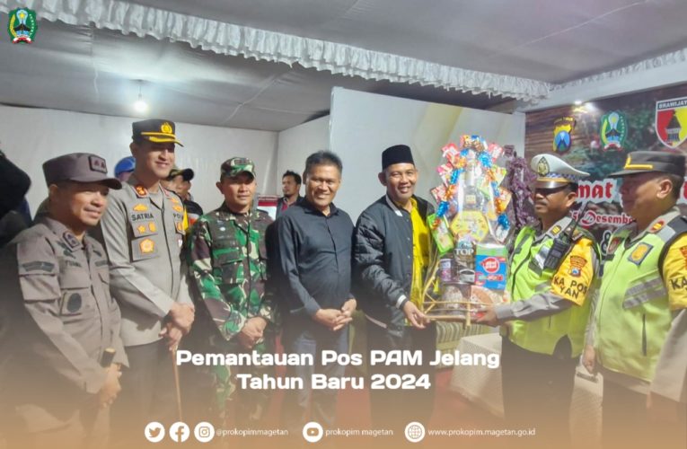 Jajaran Forkopimda Magetan Pantau Pos Pengamanan Jelang Pergantian Tahun Baru