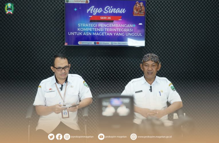 PJ BUPATI JADI KEYNOTE SPEAKER WEBINAR AYO SINAU BKPSDM MAGETAN SERI 26