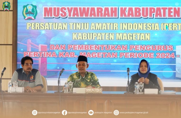 Pj. BUPATI HERGUNADI BUKA MUSKAB PERTINA MAGETAN TAHUN 2024