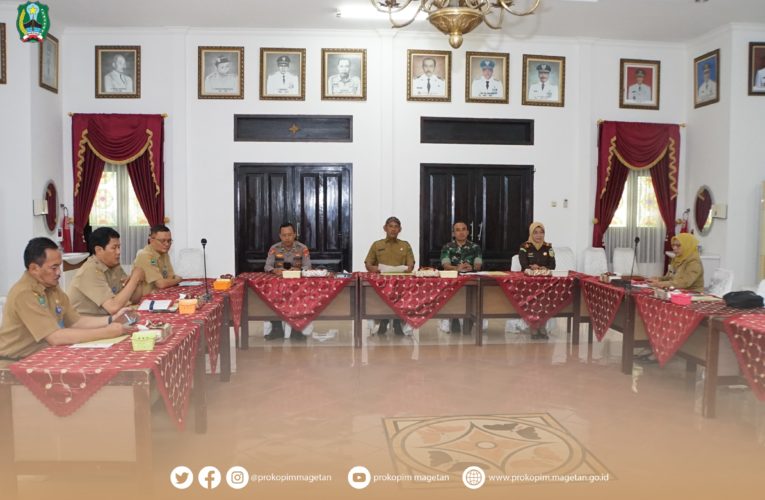 Pj Bupati Magetan Hadiri Rakor Pengendalian Inflasi Daerah Bersama TPID Kabupaten Magetan Secara Daring