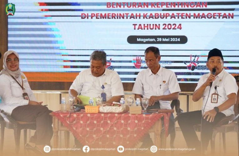 SOSIALISASI PENCEGAHAN KORUPSI, PENGENDALIAN GRATIFIKASI DAN BENTURAN KEPENTINGAN DI PEMKAB MAGETAN