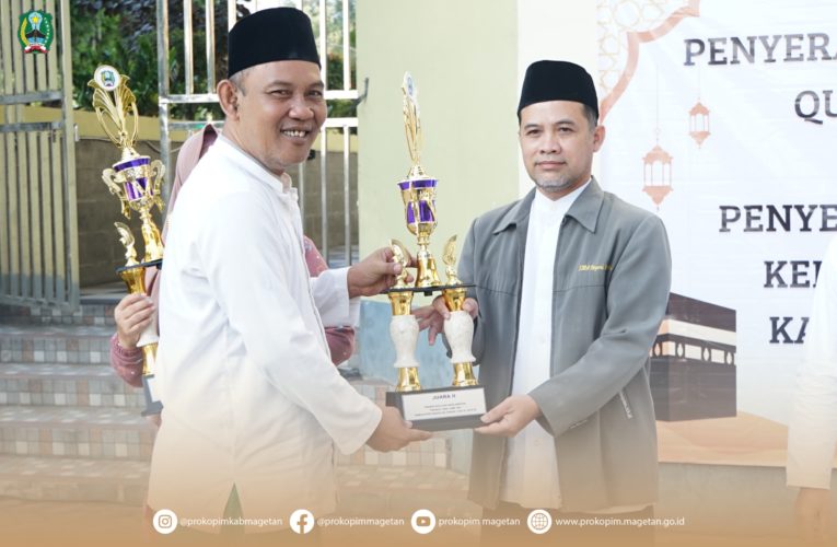 PJ BUPATI MAGETAN SERAHKAN QURBAN DAN HADIAH TAKBIR KELILING BERLAMPION